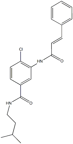4-chloro-3-(cinnamoylamino)-N-isopentylbenzamide 结构式