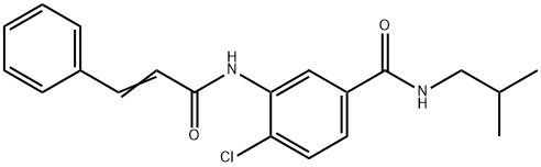 4-chloro-3-(cinnamoylamino)-N-isobutylbenzamide 结构式