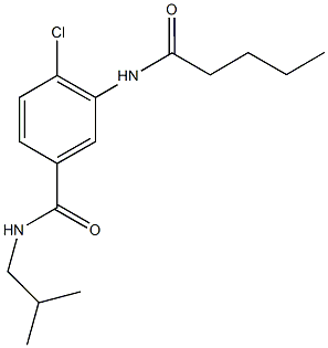4-chloro-N-isobutyl-3-(pentanoylamino)benzamide 结构式