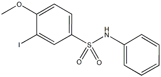 3-iodo-4-methoxy-N-phenylbenzenesulfonamide 结构式