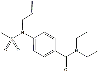 4-[allyl(methylsulfonyl)amino]-N,N-diethylbenzamide 结构式