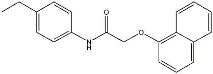 N-(4-ethylphenyl)-2-(1-naphthyloxy)acetamide 结构式