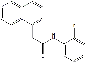 N-(2-fluorophenyl)-2-(1-naphthyl)acetamide 结构式