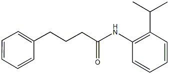 N-(2-isopropylphenyl)-4-phenylbutanamide 结构式