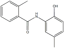 N-(2-hydroxy-5-methylphenyl)-2-methylbenzamide 结构式