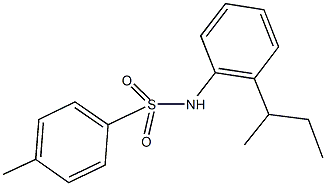 N-(2-sec-butylphenyl)-4-methylbenzenesulfonamide 结构式