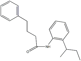 N-(2-sec-butylphenyl)-4-phenylbutanamide 结构式