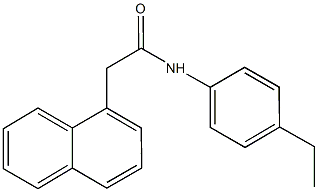 N-(4-ethylphenyl)-2-(1-naphthyl)acetamide 结构式