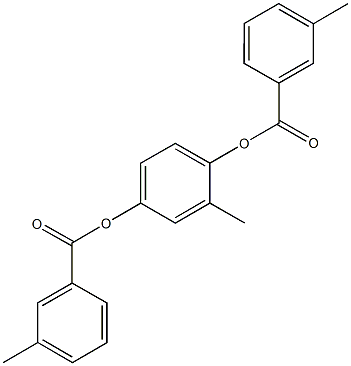 2-methyl-4-[(3-methylbenzoyl)oxy]phenyl 3-methylbenzoate 结构式