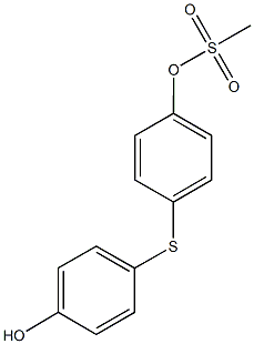 4-[(4-hydroxyphenyl)sulfanyl]phenyl methanesulfonate 结构式
