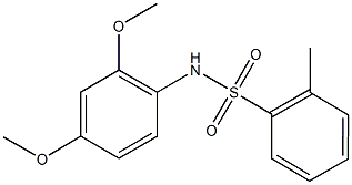 N-(2,4-dimethoxyphenyl)-2-methylbenzenesulfonamide 结构式