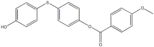 4-[(4-hydroxyphenyl)sulfanyl]phenyl 4-methoxybenzoate 结构式