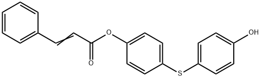 4-[(4-hydroxyphenyl)sulfanyl]phenyl 3-phenylacrylate 结构式