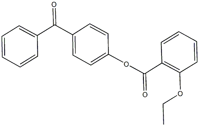 4-benzoylphenyl 2-ethoxybenzoate 结构式