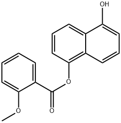 5-hydroxy-1-naphthyl 2-methoxybenzoate 结构式