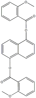 5-[(2-methoxybenzoyl)oxy]-1-naphthyl 2-methoxybenzoate 结构式