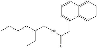 N-(2-ethylhexyl)-2-(1-naphthyl)acetamide 结构式