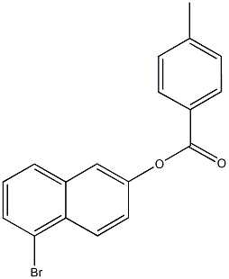 5-bromo-2-naphthyl 4-methylbenzoate 结构式