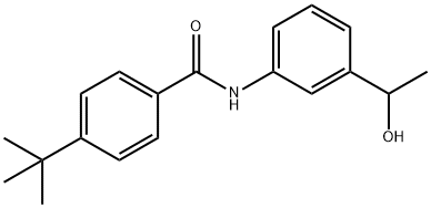 4-tert-butyl-N-[3-(1-hydroxyethyl)phenyl]benzamide 结构式