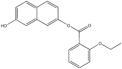 7-hydroxy-2-naphthyl 2-ethoxybenzoate 结构式