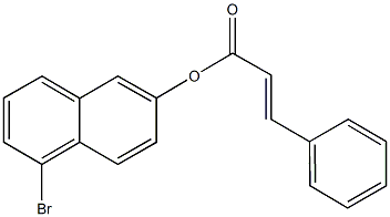 5-bromo-2-naphthyl 3-phenylacrylate 结构式