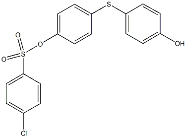 4-[(4-hydroxyphenyl)sulfanyl]phenyl 4-chlorobenzenesulfonate 结构式