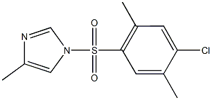 1-[(4-chloro-2,5-dimethylphenyl)sulfonyl]-4-methyl-1H-imidazole 结构式