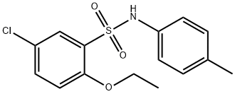 5-chloro-2-ethoxy-N-(4-methylphenyl)benzenesulfonamide 结构式