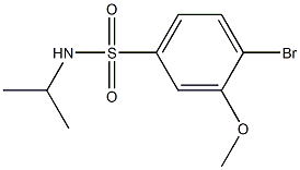 4-bromo-N-isopropyl-3-methoxybenzenesulfonamide 结构式