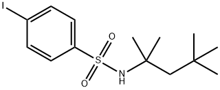 4-iodo-N-(1,1,3,3-tetramethylbutyl)benzenesulfonamide 结构式