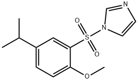 2-(1H-imidazol-1-ylsulfonyl)-4-isopropylphenyl methyl ether 结构式