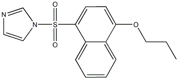 4-(1H-imidazol-1-ylsulfonyl)-1-naphthyl propyl ether 结构式