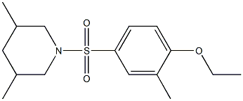 4-[(3,5-dimethyl-1-piperidinyl)sulfonyl]-2-methylphenyl ethyl ether 结构式