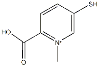 2-carboxy-1-methyl-5-sulfanylpyridinium 结构式