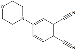 4-(4-morpholinyl)phthalonitrile 结构式