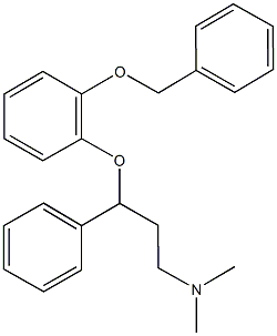 3-[2-(benzyloxy)phenoxy]-N,N-dimethyl-3-phenyl-1-propanamine 结构式