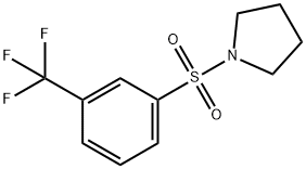 1-{[3-(trifluoromethyl)phenyl]sulfonyl}pyrrolidine 结构式