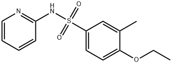 4-ethoxy-3-methyl-N-(2-pyridinyl)benzenesulfonamide 结构式