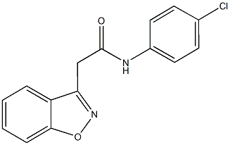 2-(1,2-benzisoxazol-3-yl)-N-(4-chlorophenyl)acetamide 结构式