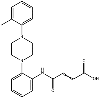 4-{2-[4-(2-methylphenyl)-1-piperazinyl]anilino}-4-oxo-2-butenoic acid 结构式