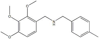 N-(4-methylbenzyl)-N-(2,3,4-trimethoxybenzyl)amine 结构式
