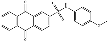 N-(4-methoxyphenyl)-9,10-dioxo-9,10-dihydro-2-anthracenesulfonamide 结构式