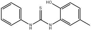 N-(2-hydroxy-5-methylphenyl)-N'-phenylthiourea 结构式