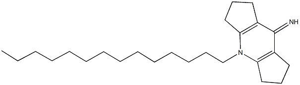 4-tetradecyl-2,3,4,5,6,7-hexahydrodicyclopenta[b,e]pyridin-8(1H)-imine 结构式