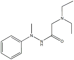2-(diethylamino)-N'-methyl-N'-phenylacetohydrazide 结构式