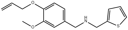 N-[4-(allyloxy)-3-methoxybenzyl]-N-(2-thienylmethyl)amine 结构式