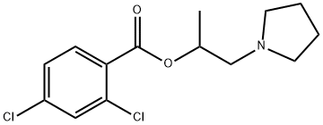 1-methyl-2-(1-pyrrolidinyl)ethyl 2,4-dichlorobenzoate 结构式