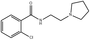 2-chloro-N-[2-(1-pyrrolidinyl)ethyl]benzamide 结构式