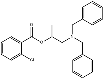 2-(dibenzylamino)-1-methylethyl 2-chlorobenzoate 结构式