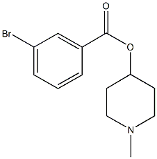 1-methyl-4-piperidinyl 3-bromobenzoate 结构式